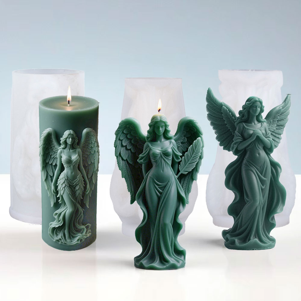 Candle Making Date Night - Wings Goddess Scented Silicone Candle Mould