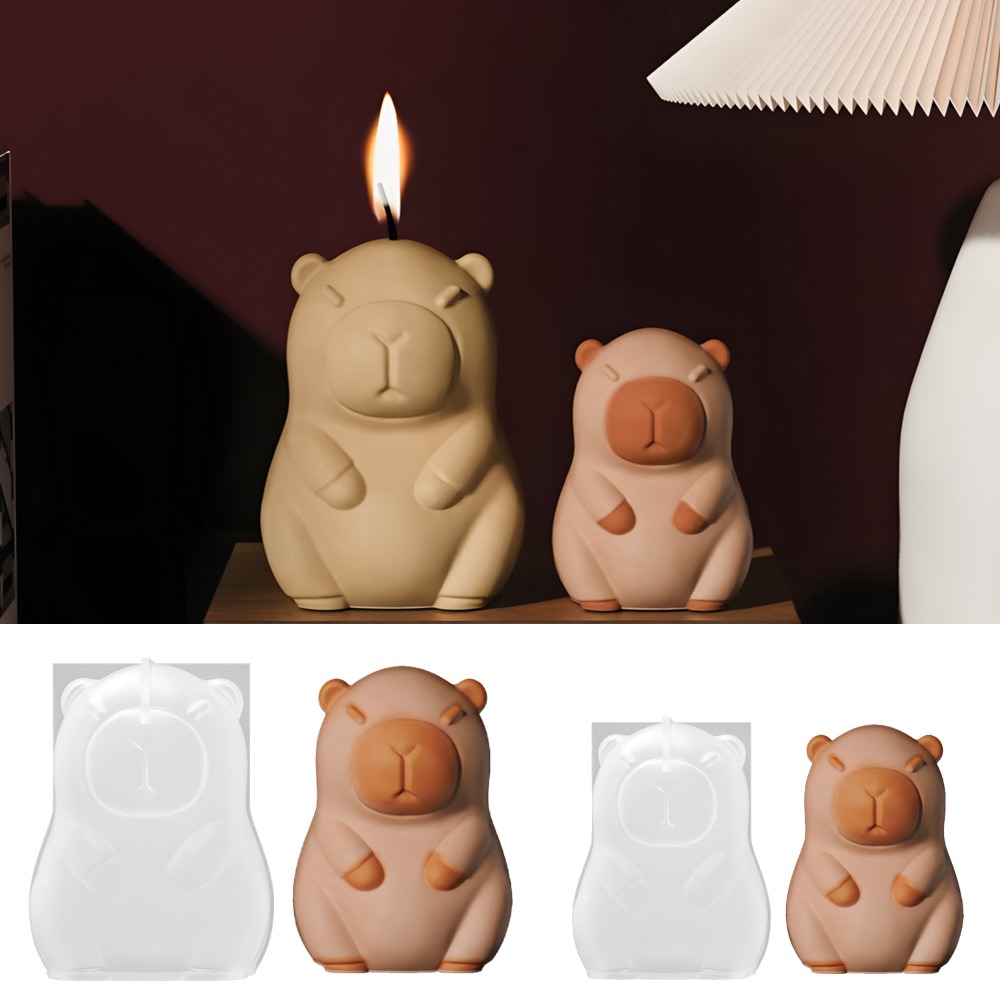Candle Making Date Night - Standing Capybara Scent Candle Silicone Mold