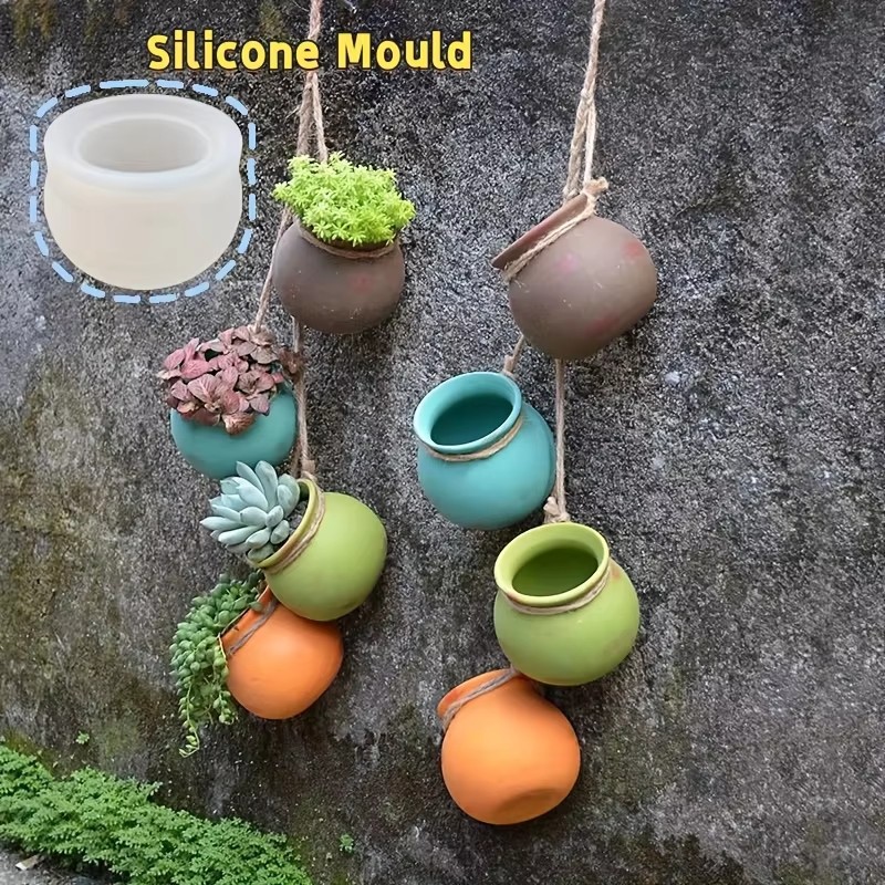 Candle Making Moulds - Silicone Flower Pot Molds, Resin Molds,