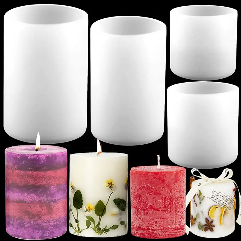 Candle Making Date Night - Cylinder Silicone Candle Molds Resin Mould