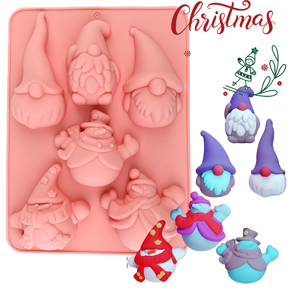 6-Cavity Christmas Gnome Cake  - Candle Making Supplies 评论和价格