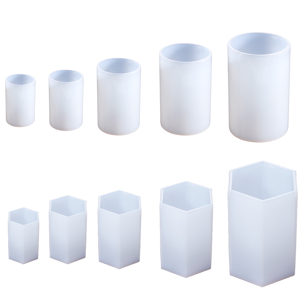 Cylinder Silicone Mold Hexagon - Candle Making Supplies 评论和价格