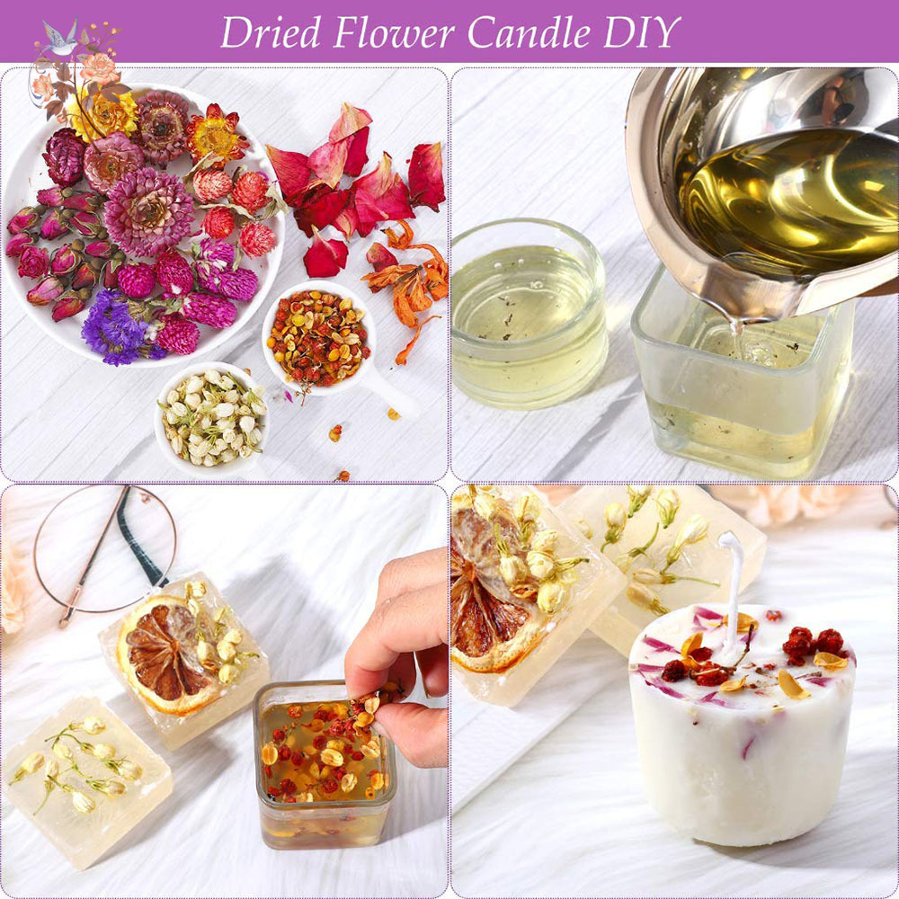 15 Bags Dried Flower Artisan K - Candle Making Bath 评论和价格