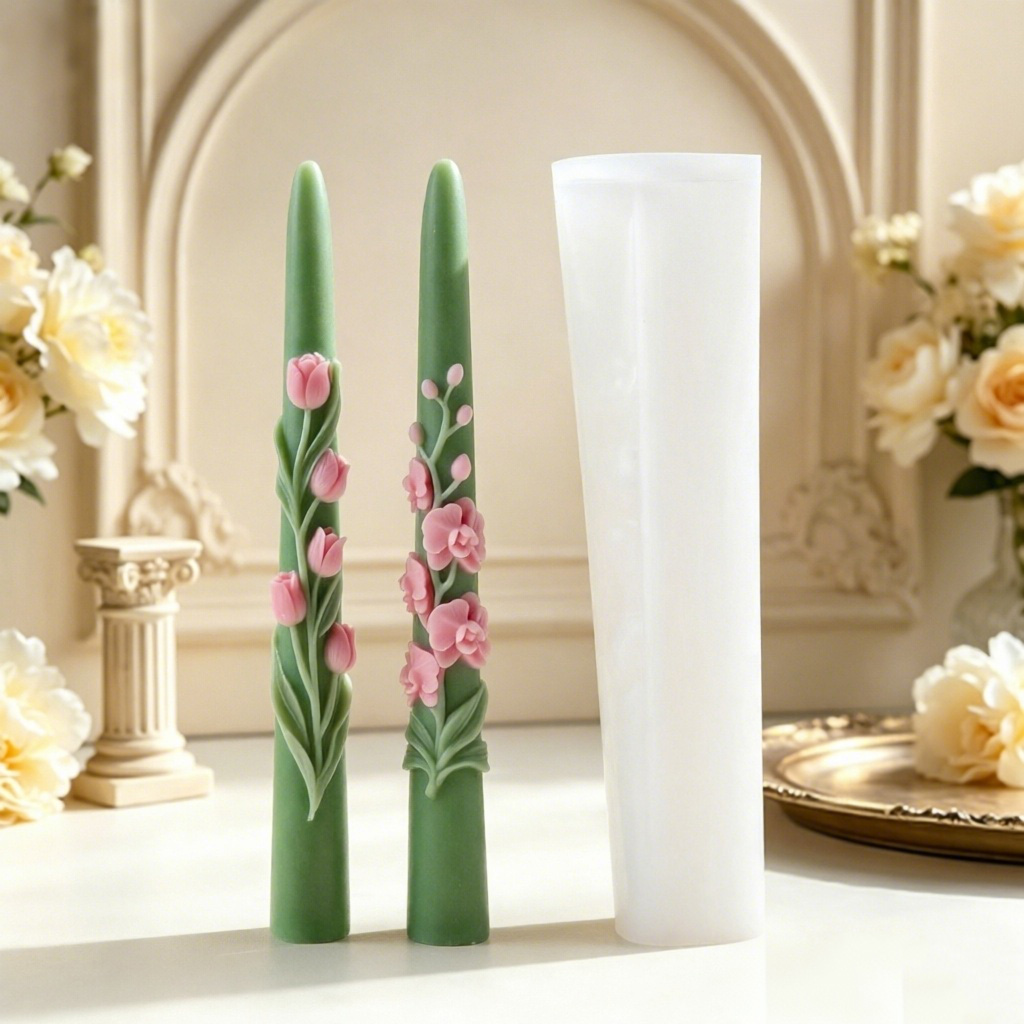 Long Pole Flower Taper Candle  - Candle Making Date Night 评论和价格