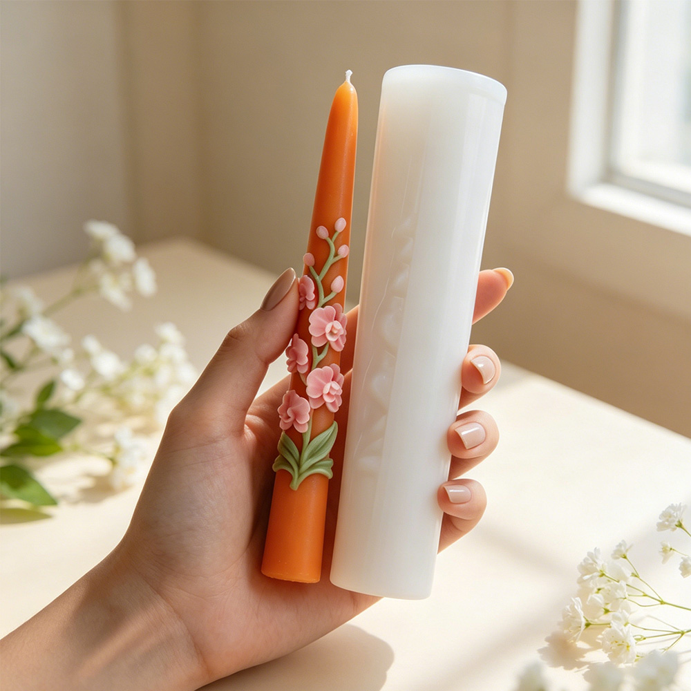 Long Pole Flower Taper Candle  - Candle Making Date Night 评论和价格