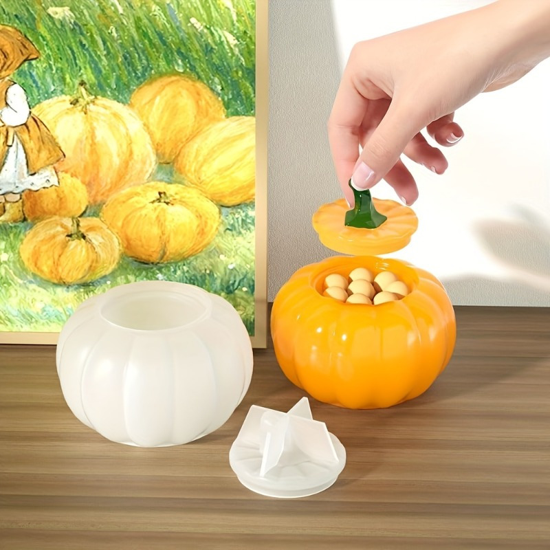 2pcs Pumpkin Jar Silicone Mold - Candle Making Moulds 评论和价格