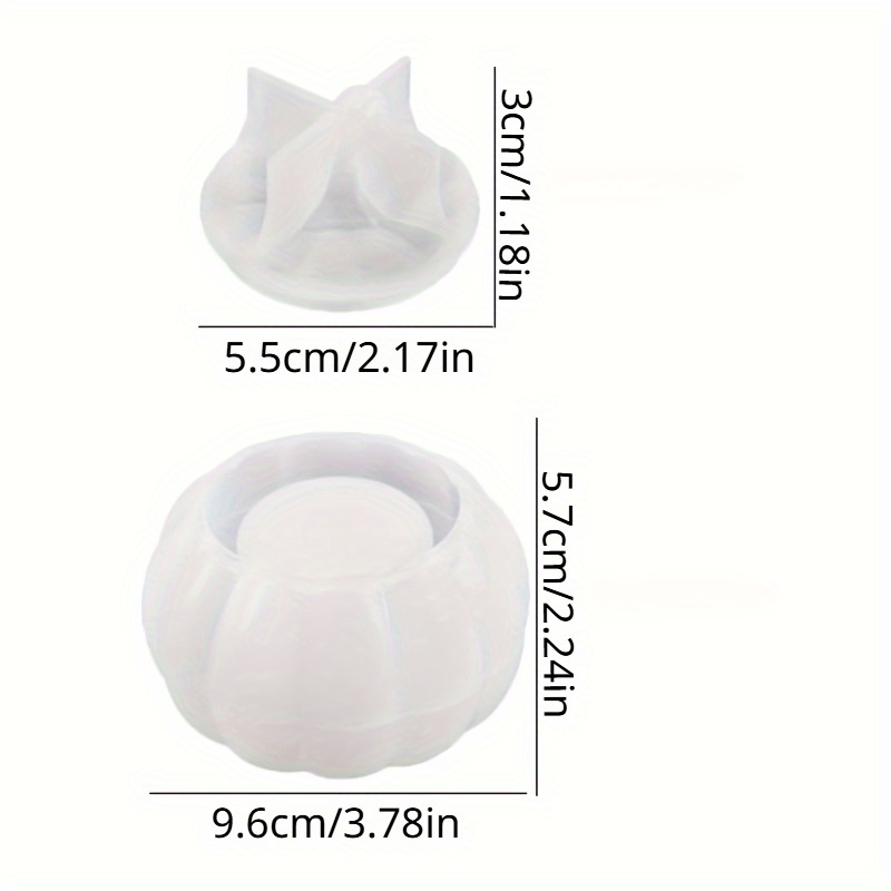 2pcs Pumpkin Jar Silicone Mold - Candle Making Moulds 评论和价格