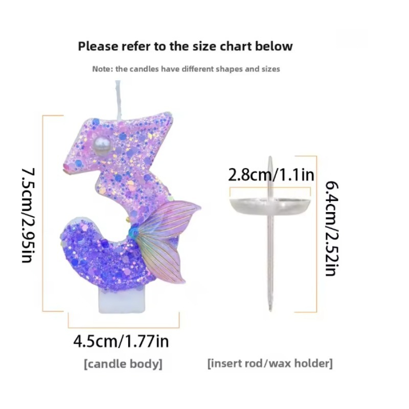 Glitter Purple Gradient Mermai - Paraffin Candle Wax 评论和价格