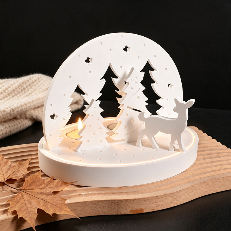 Christmas Elk Tealight Candle  - Candle Making Supplies 评论和价格