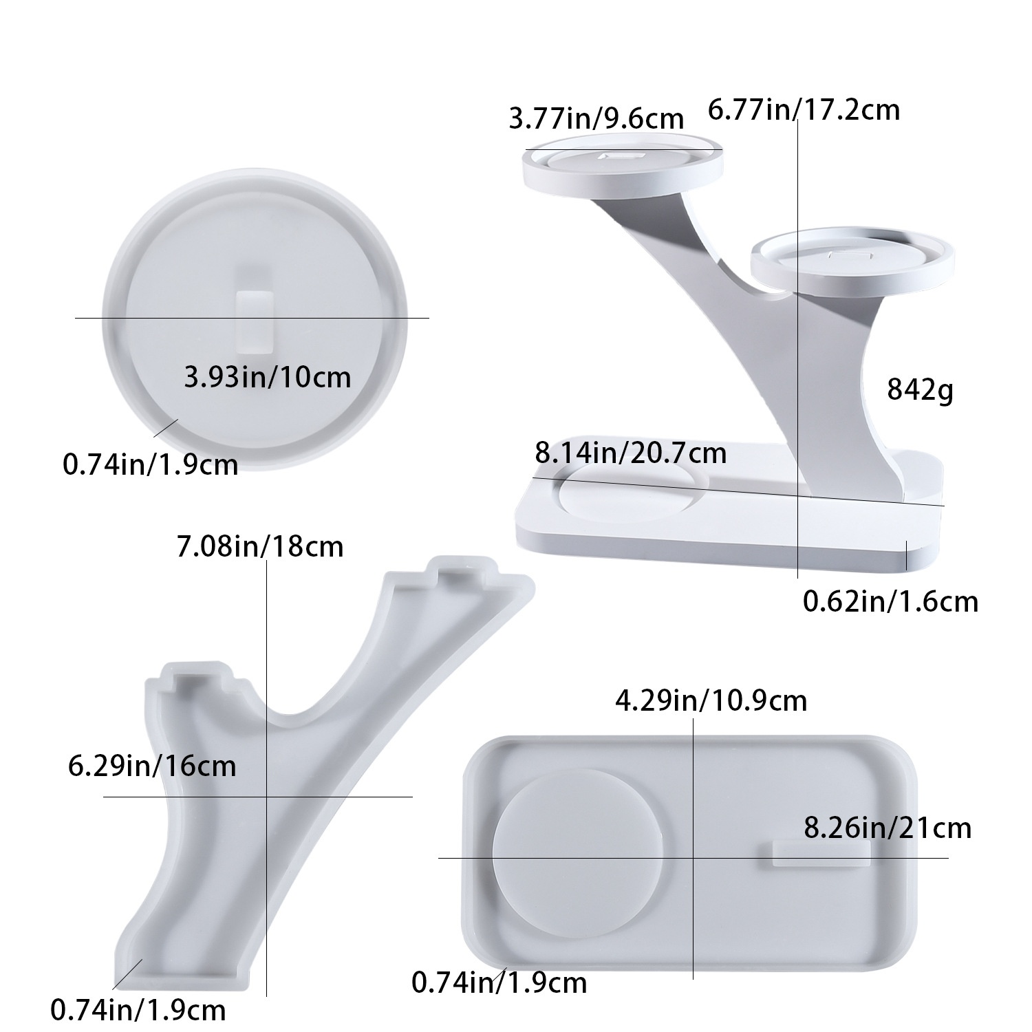 DIY epoxy resin mold candlesti - Candle Making Moulds 评论和价格