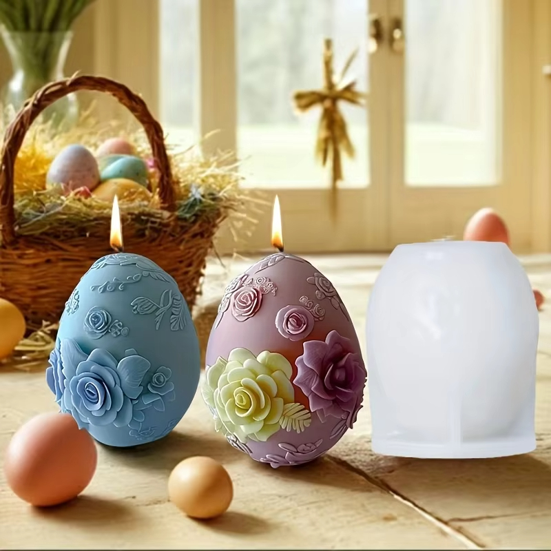 Embossed Flower Egg Mold Reusa - Candle Making Bath 评论和价格