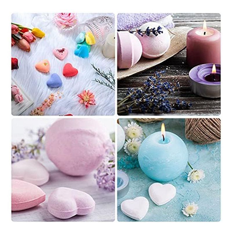ABKS-24 Pcs 6 Shapes Bath- Mak - Candle Making Bath 评论和价格