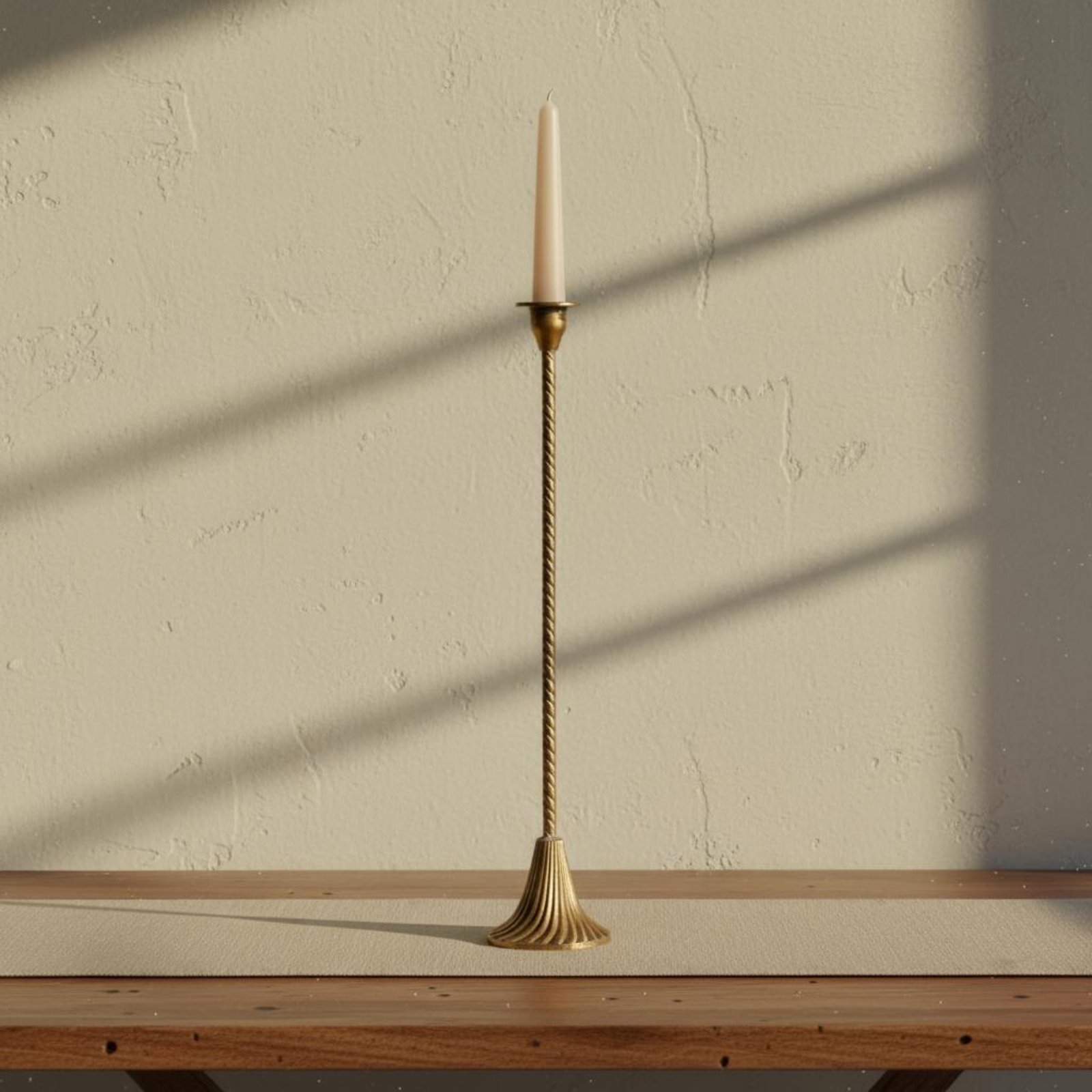 Twisted Gold Candle Holder Sta - Paraffin Candle Wax 评论和价格