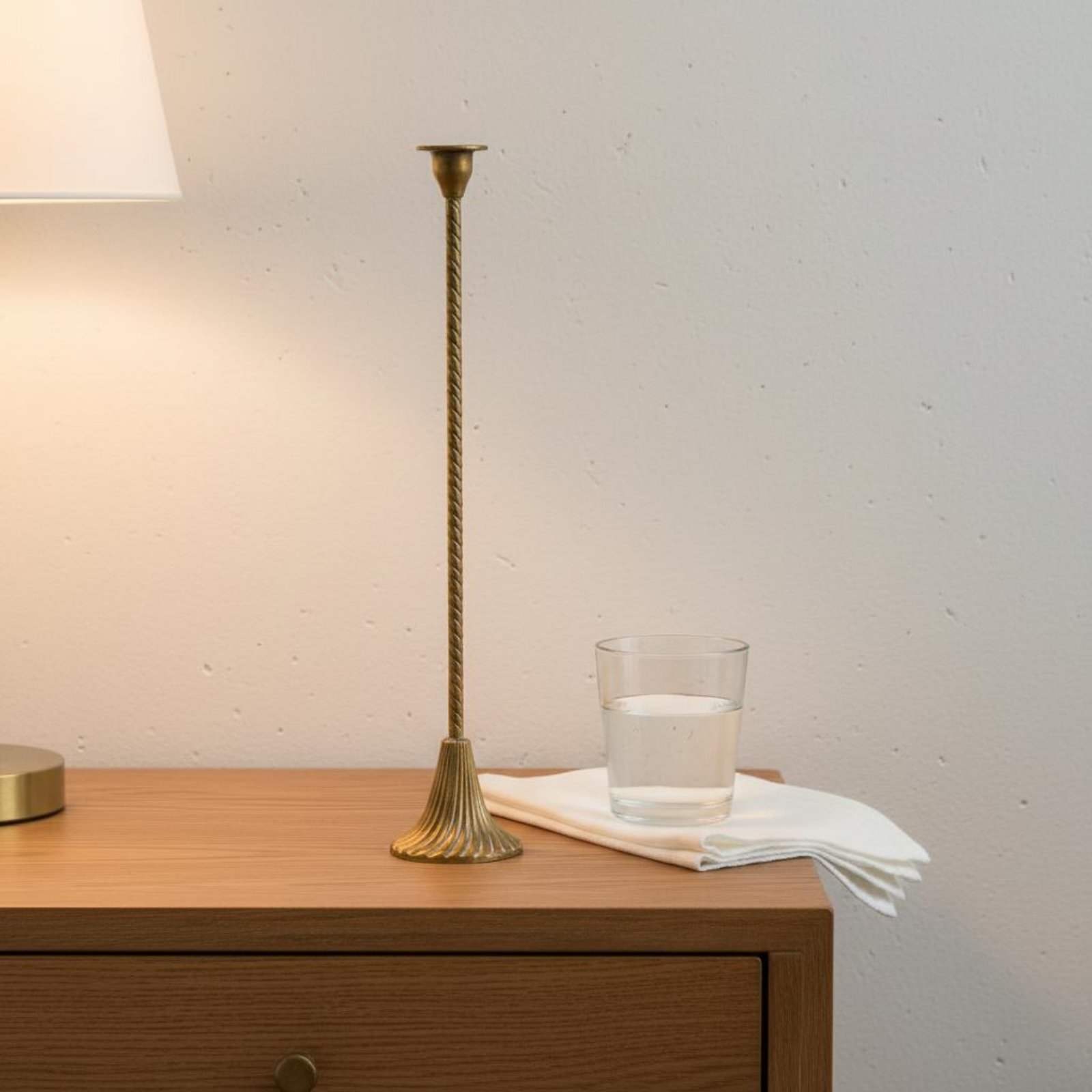 Twisted Gold Candle Holder Sta - Paraffin Candle Wax 评论和价格