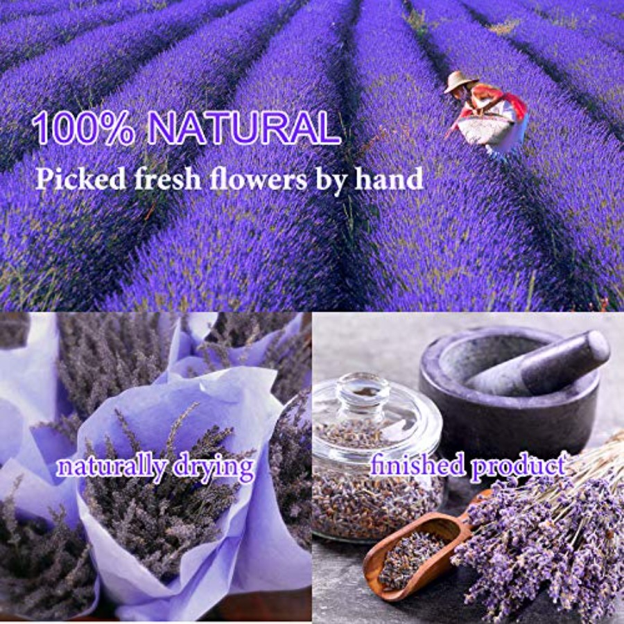 9 Bags Dried Flowers, 100% Nat - Candle Making Bath 评论和价格