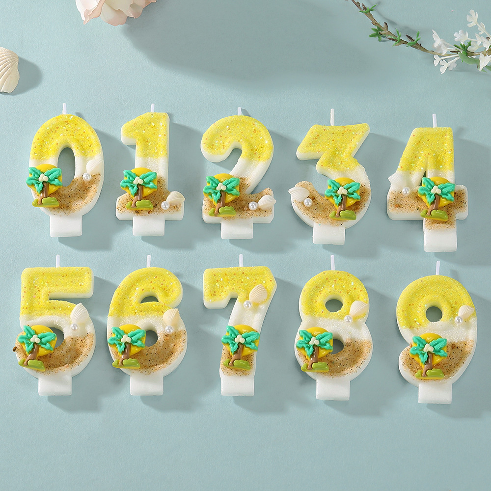 New Number Cake Candle Coconut - Paraffin Candle Wax 评论和价格