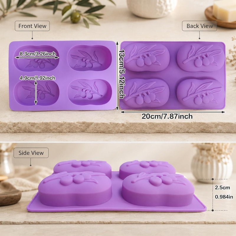 Olive Branch Silicone Mold For - Candle Making Bath 评论和价格