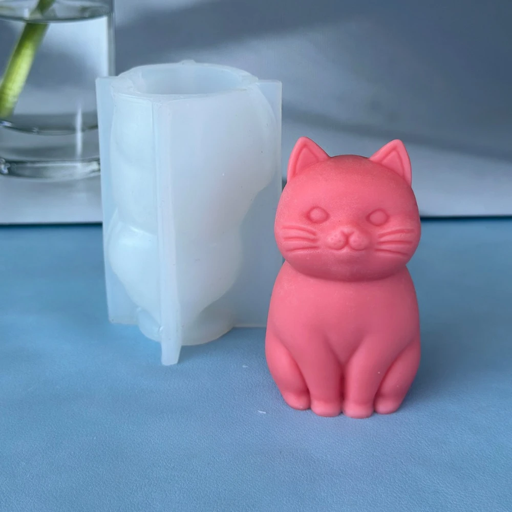 3D fat cat  Animal Silicone Ca - Candle Making Fat 评论和价格