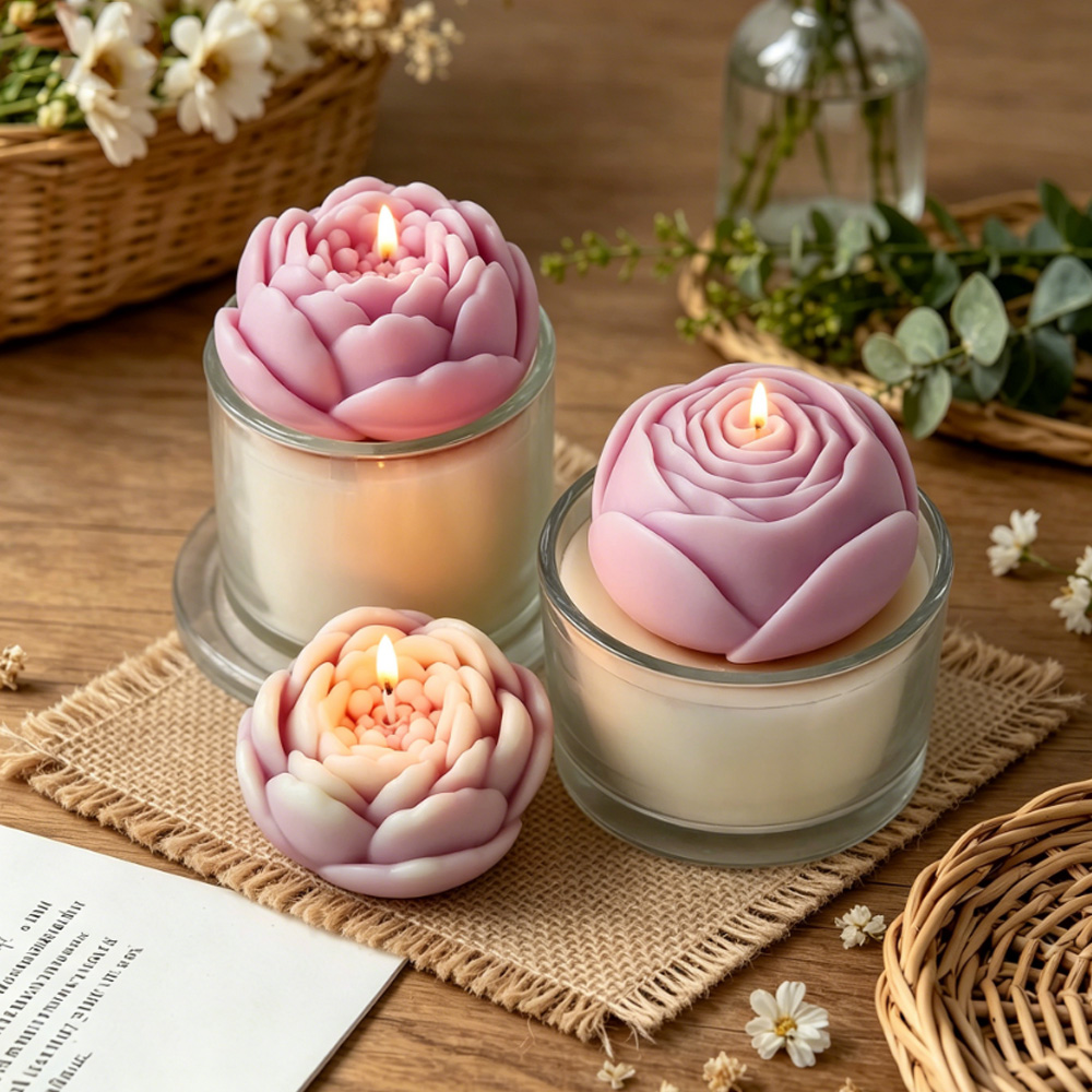 3D Flower Silicone Mold Peony  - Candle Making Date Night 评论和价格