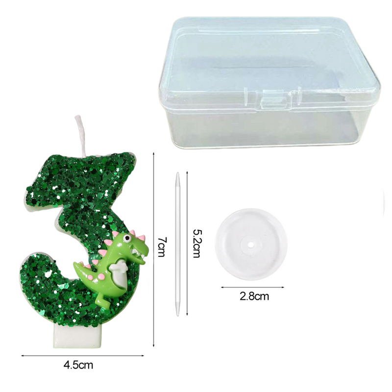 Cartoon Dinosaur Digital Birth - Paraffin Candle Wax 评论和价格