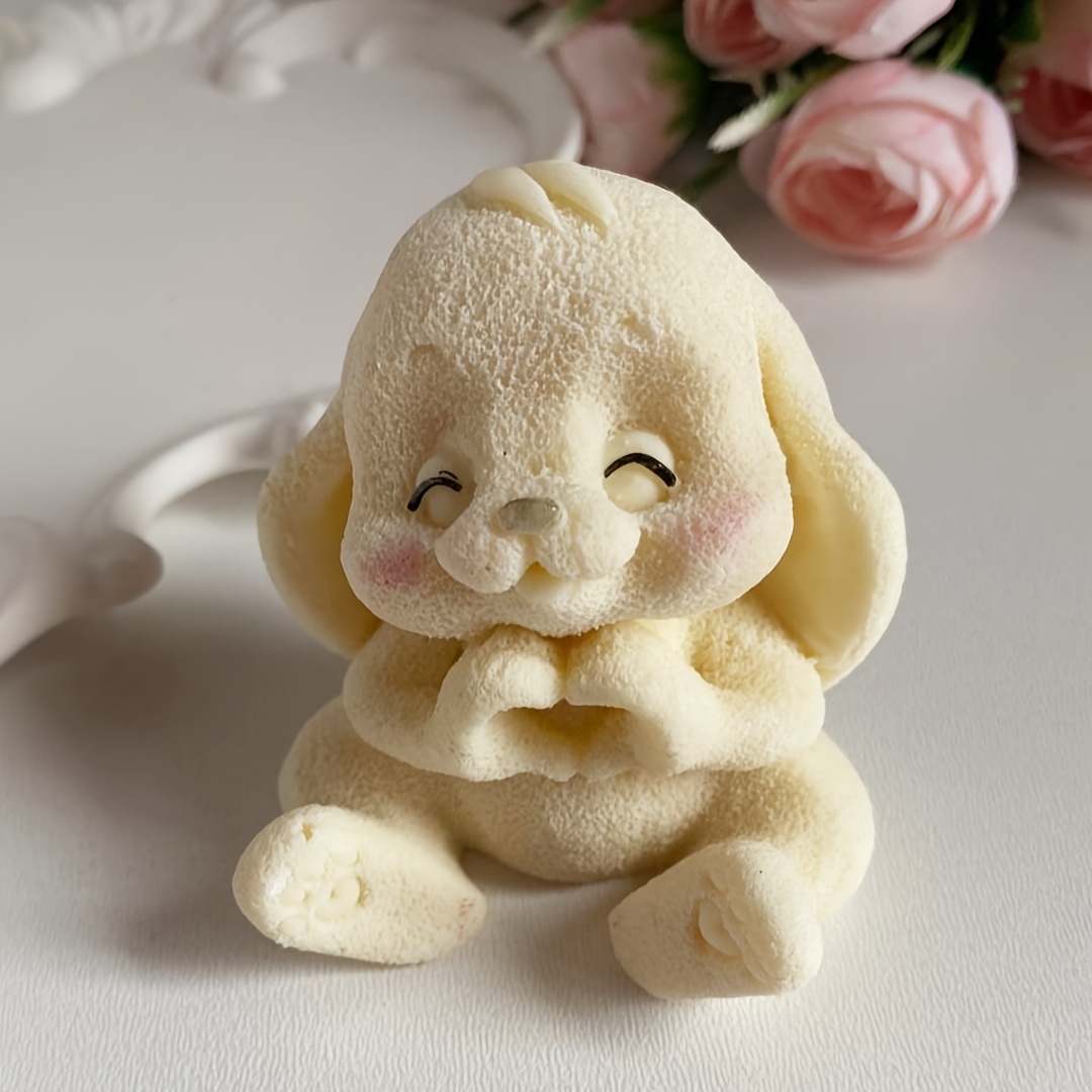 1pc Adorable Rabbit Resin Sili - Candle Making Moulds 评论和价格