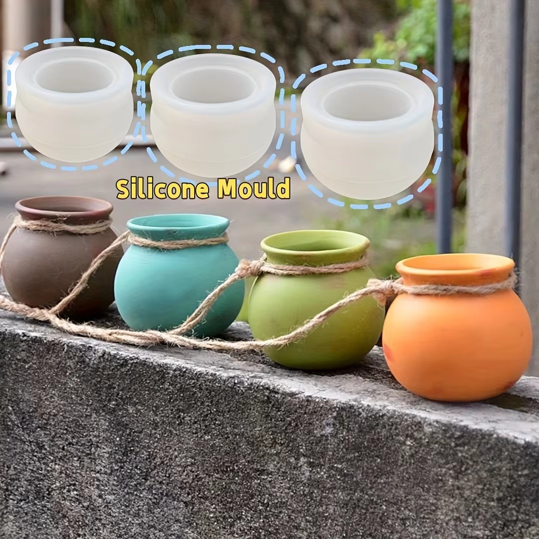 Silicone Flower Pot Molds, Res - Candle Making Moulds 评论和价格