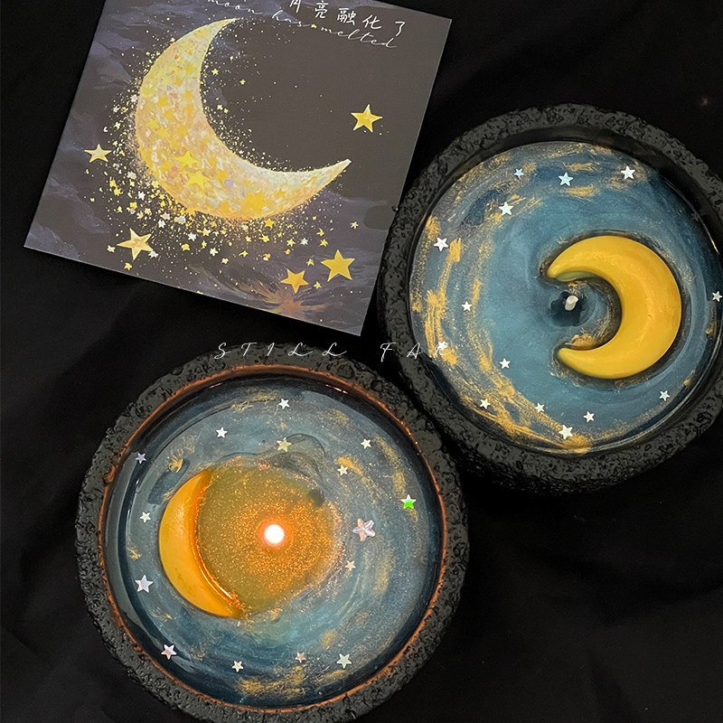 Melting Moon Scented Candle Ha - Paraffin Candle Wax 评论和价格