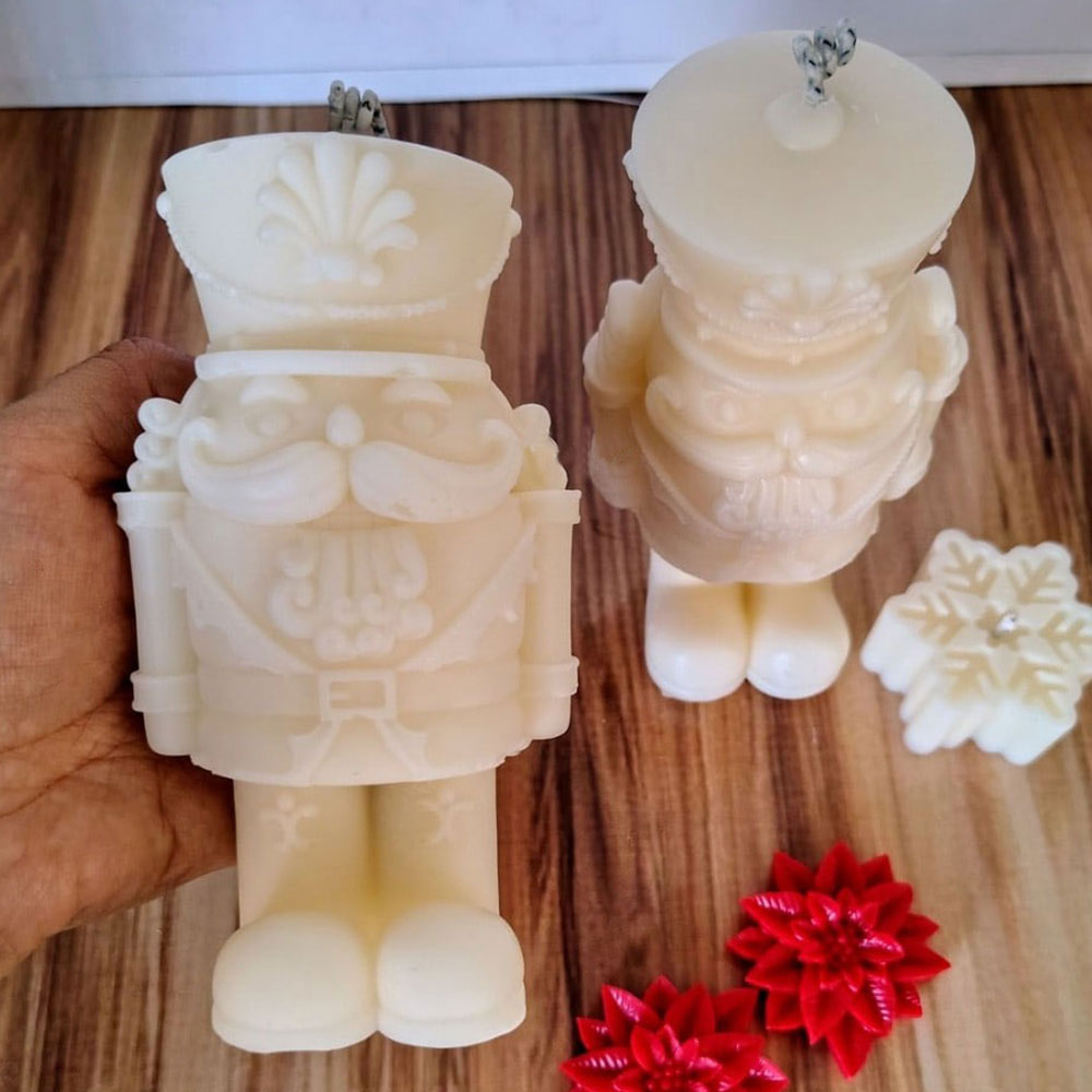 Nutcracker Soldier Silicone Ca - Candle Making Fat 评论和价格