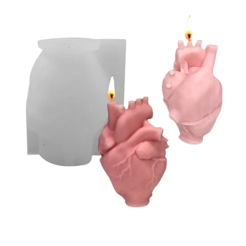 DIY Human Heart Silicone Candl - Candle Making Kit Diy 评论和价格