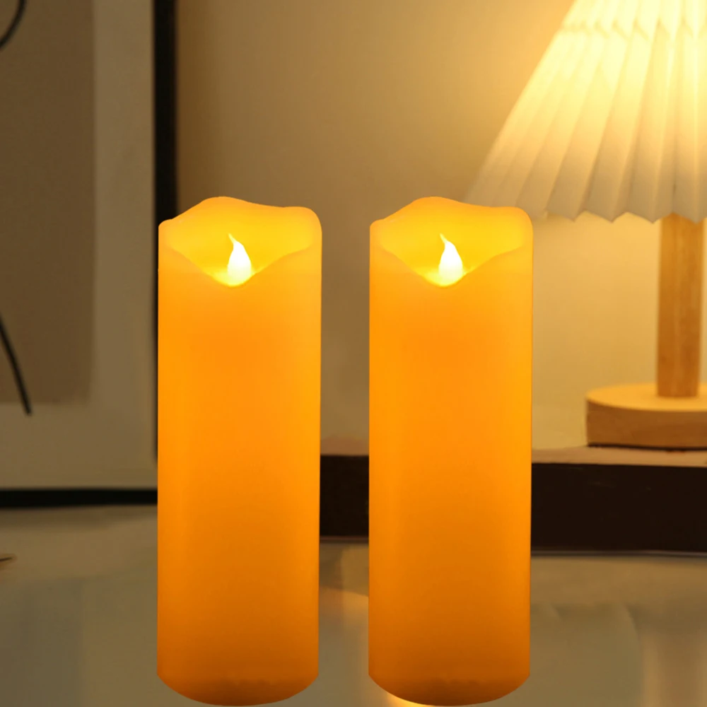 2pcs LED Candle Light, Flamele - Paraffin Candle Wax 评论和价格