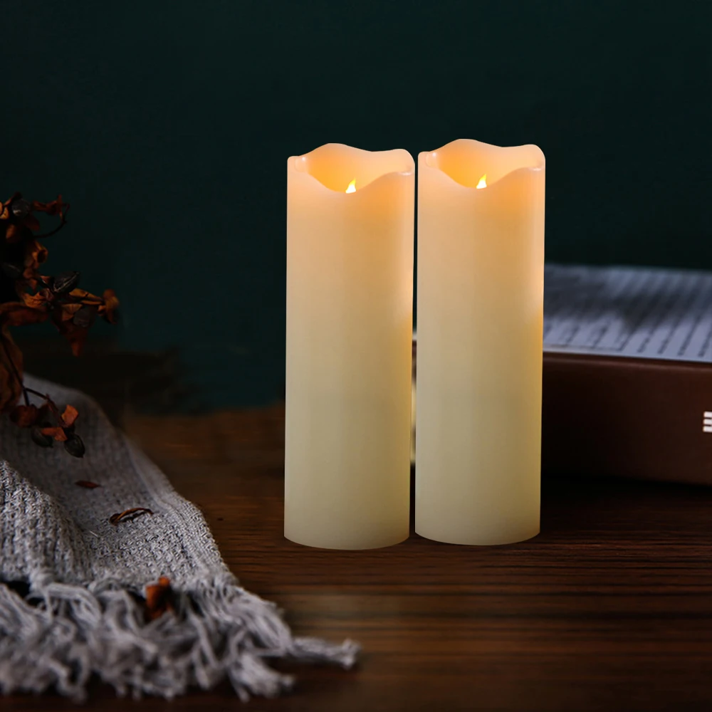 2pcs LED Candle Light, Flamele - Paraffin Candle Wax 评论和价格