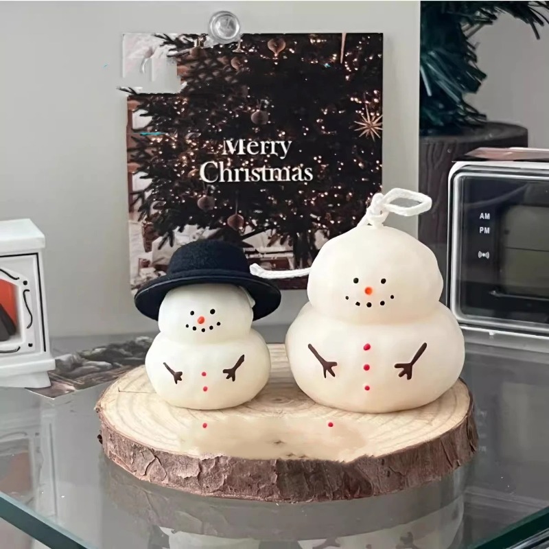 Fat snow man silicone mold DIY - Candle Making Fat 评论和价格