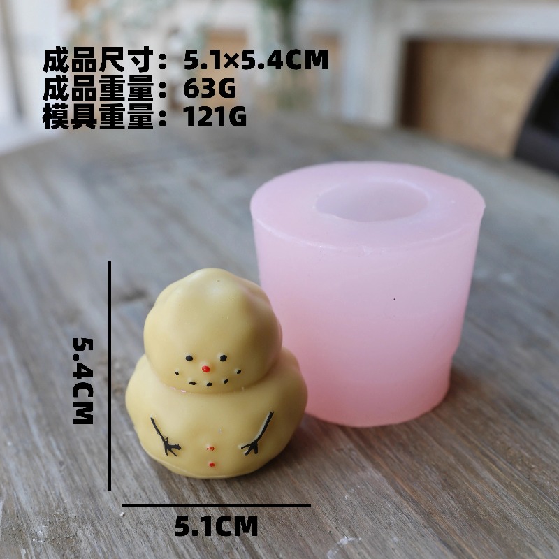 Fat snow man silicone mold DIY - Candle Making Fat 评论和价格