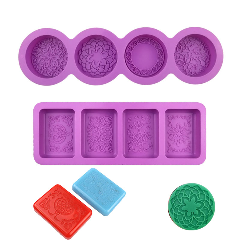 Flower Pattern Silicone Mold F - Candle Making Bath 评论和价格