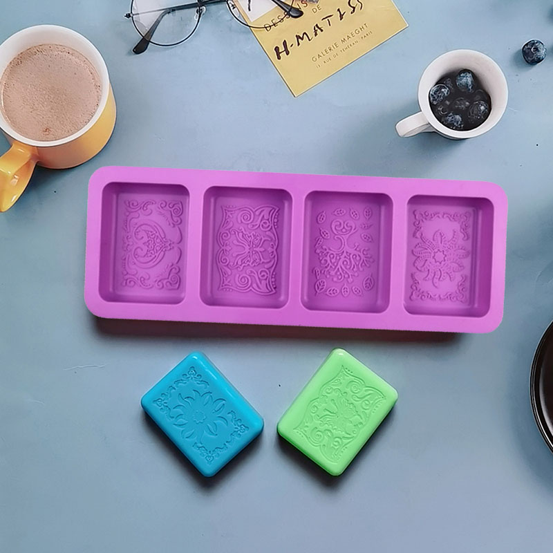 Flower Pattern Silicone Mold F - Candle Making Bath 评论和价格