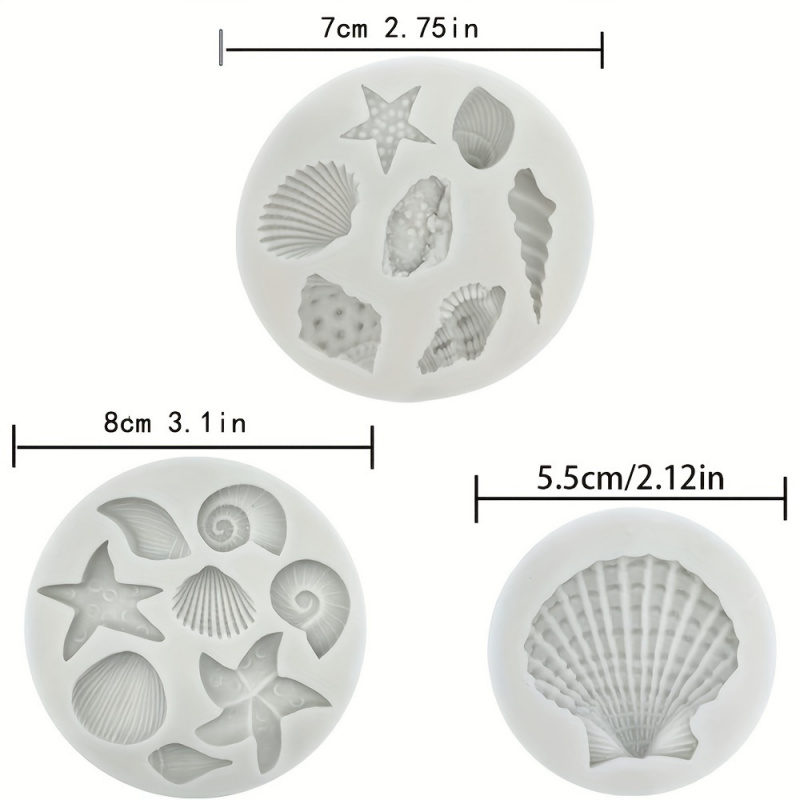 3pcs/set, Shell Mold Set, Irre - Candle Making Kit Diy 评论和价格