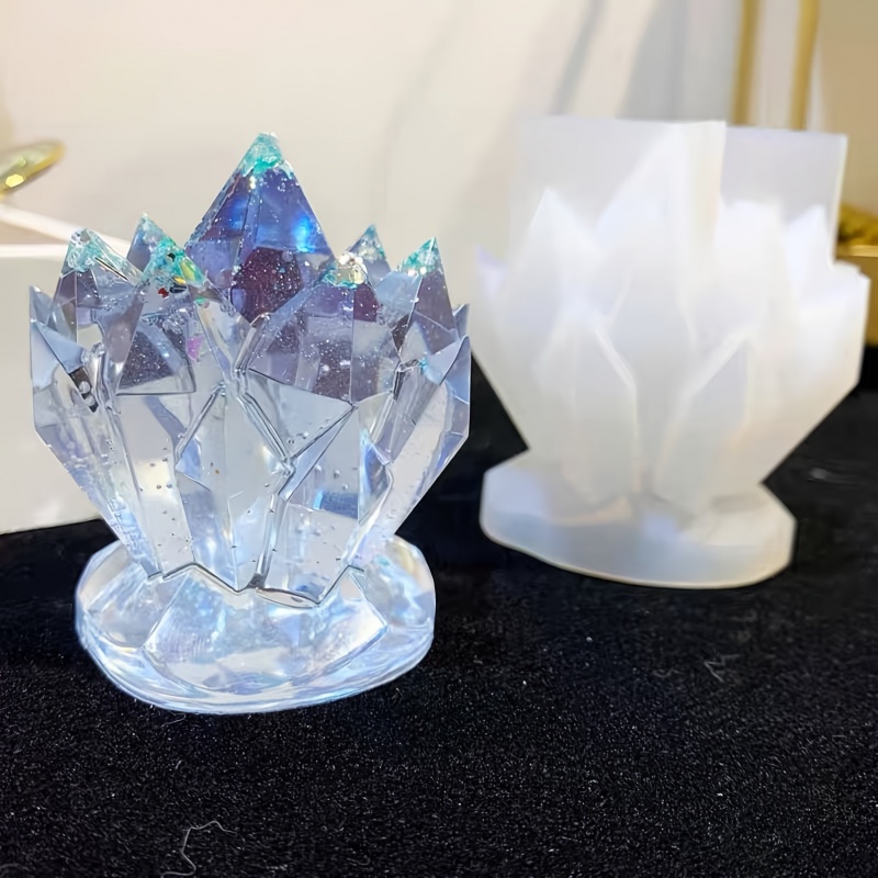 1pcCrystal Cluster Decorative  - Candle Making Moulds 评论和价格