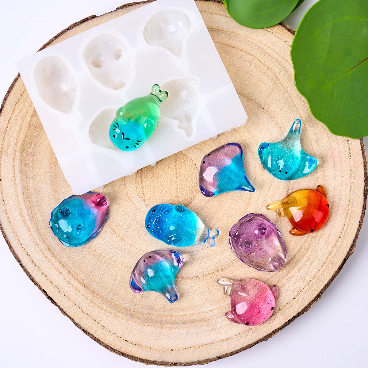 3D Healing Kawaii Manta Ray Wh - Candle Making Moulds 评论和价格
