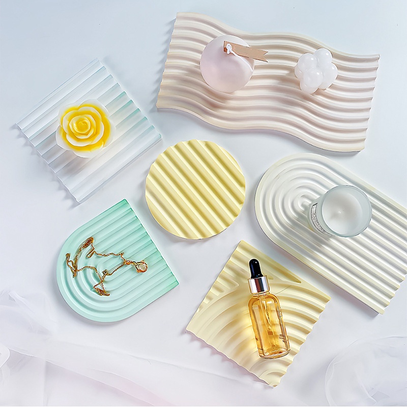 DIY Striped Wave Tray Mold For - Candle Making Moulds 评论和价格