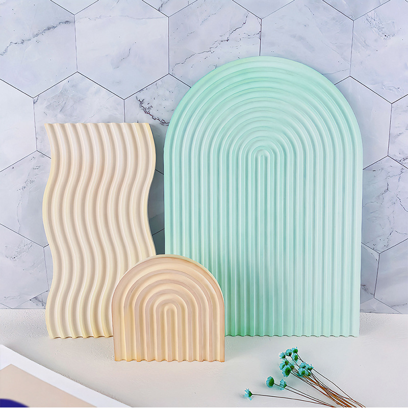 DIY Striped Wave Tray Mold For - Candle Making Moulds 评论和价格