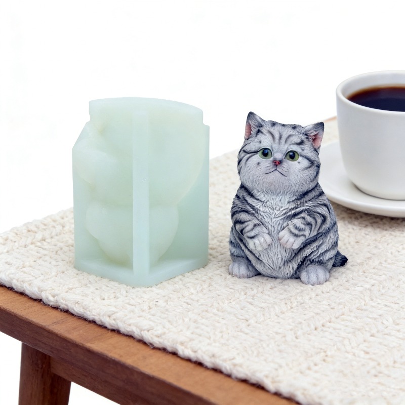 DIY Standing Fat Cat Silicone  - Candle Making Fat 评论和价格