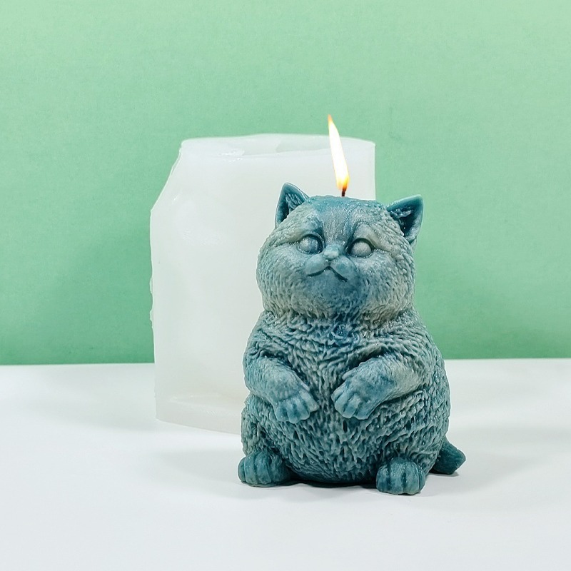 DIY Standing Fat Cat Silicone  - Candle Making Fat 评论和价格