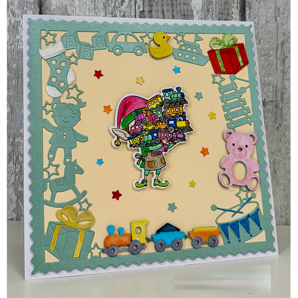 Santa's Workshop Toys Die Set  - Kraft Box Candle 评论和价格