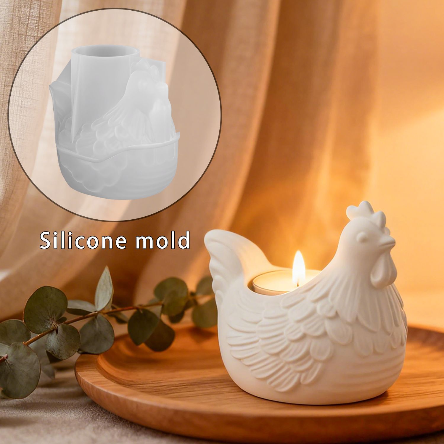 DIY 3D Little Chicken Candle H - Candle Making Moulds 评论和价格