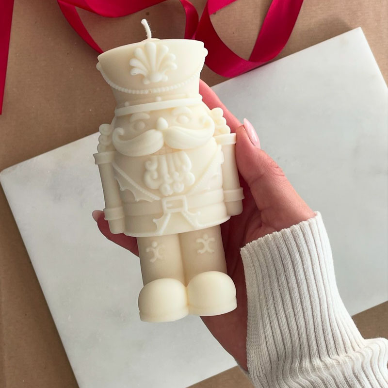 Nutcrackers Soldier Candle Mol - Candle Making Fat 评论和价格