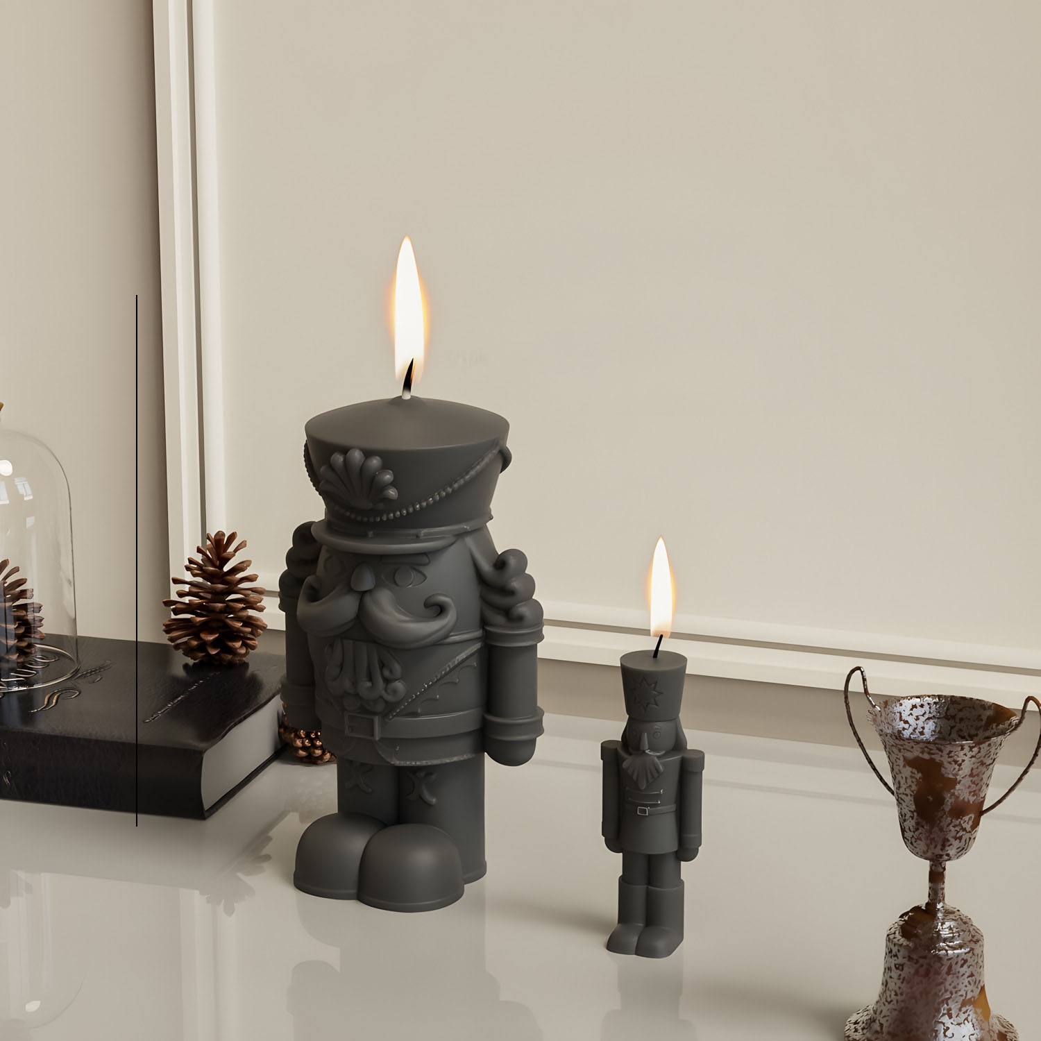 Nutcrackers Soldier Candle Mol - Candle Making Fat 评论和价格