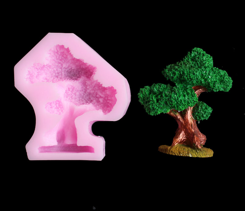 Pine tree silica gel mold DIY  - Candle Making Moulds 评论和价格