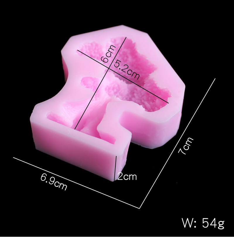 Pine tree silica gel mold DIY  - Candle Making Moulds 评论和价格