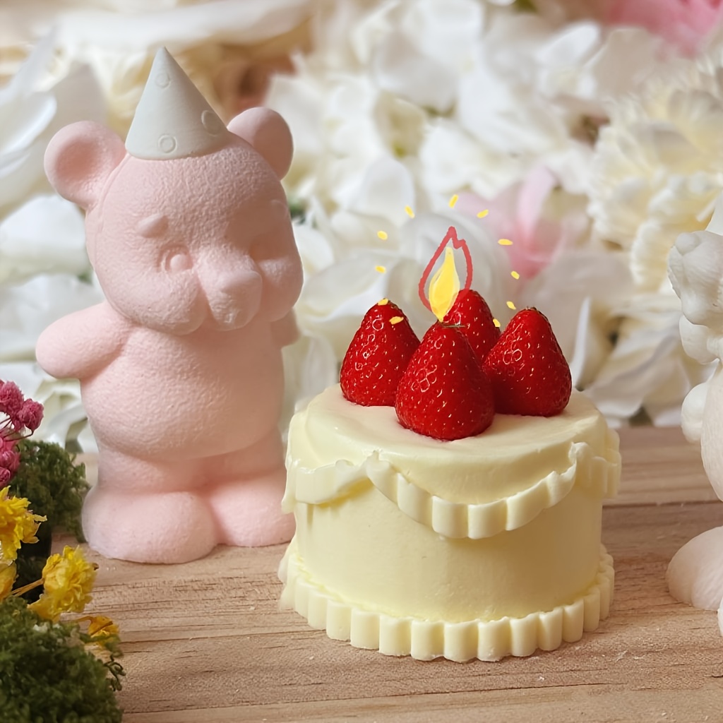 DNEJIU Cute Bear Silicone Mold - Candle Making Moulds 评论和价格