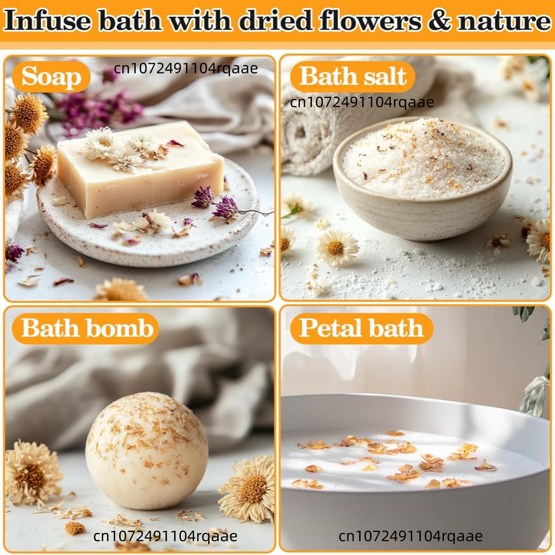 Premium Natural Dried Flowers  - Candle Making Bath 评论和价格